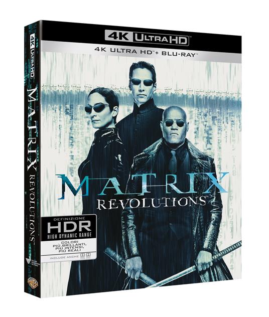 Matrix Revolutions (Blu-ray + Blu-ray 4K Ultra HD) di Andy Wachowski,Larry Wachowski - Blu-ray + Blu-ray Ultra HD 4K