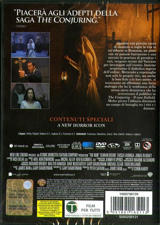 The Nun (DVD) di Corin Hardy - DVD - 2