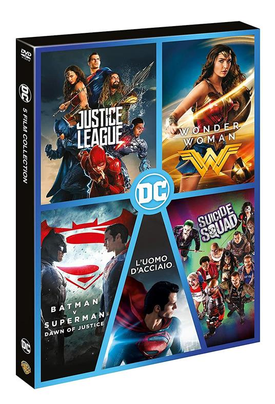 Boxset DC 5 Film (5 DVD) di Zack Snyder,Patty Jenkins,David Ayer - DVD