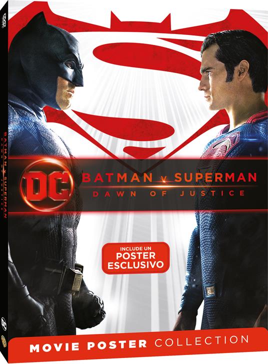 Batman V Superman. Dawn of Justice. Movie Poster (DVD) di Zack Snyder - DVD