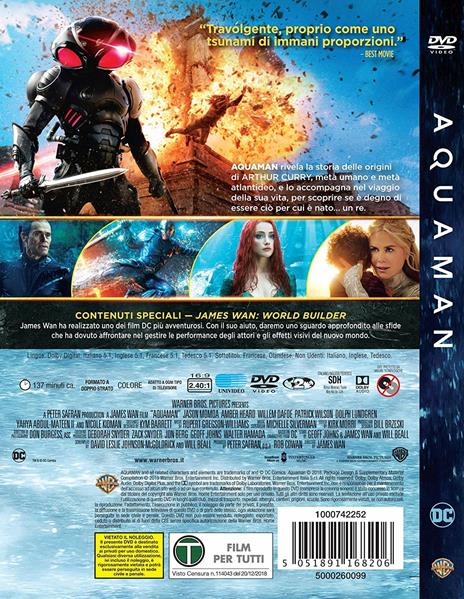 Aquaman (DVD) di James Wan - DVD - 2