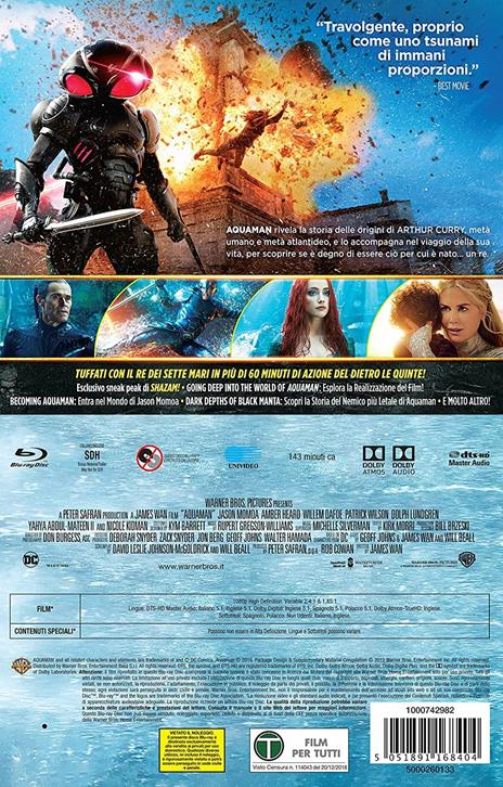 Aquaman. Con fumetto (Blu-ray) di James Wan - Blu-ray - 2