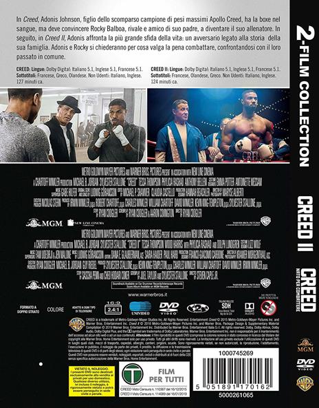 Cofanetto Creed 1-2 (2 DVD) di Ryan Coogler,Steve Caple jr. - 2