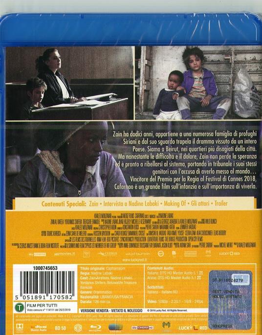 Cafarnao. Caos e miracoli (Blu-ray) di Nadine Labaki - Blu-ray - 2