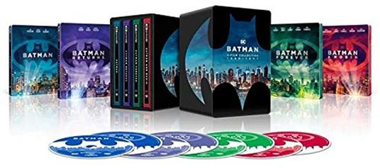 Batman 4 Film Collection. Con Steelbook (Blu-ray + Blu-ray Ultra HD 4K) di Tim Burton,Joel Schumacher