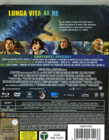 Godzilla 2. King of the Monsters. Con Steelbook (Blu-ray) di Michael Dougherty - Blu-ray - 2