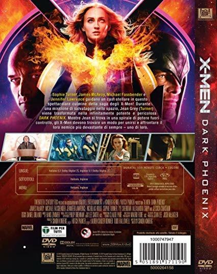 X-Men. Dark Phoenix (DVD) di Simon Kinberg - DVD - 2