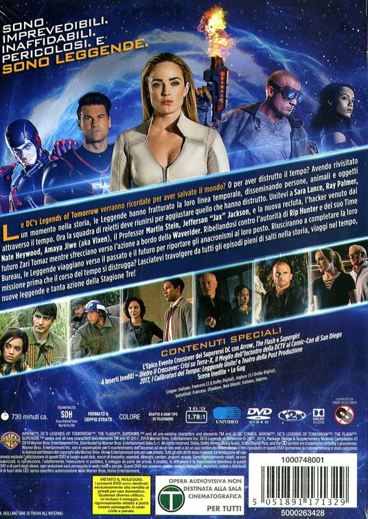 DC's Legends of Tomorrow. Stagione 3. Serie TV ita (4 DVD) di Dermott Downs,Gregory Smith - DVD - 2