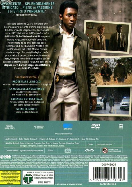 True Detective. Stagione 3. Serie TV ita (3 DVD) di Nic Pizzolatto,Jeremy Saulnier,Daniel Sackeheim - DVD - 2