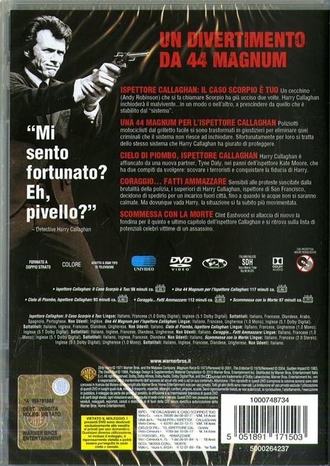 Ispettore Callaghan Collection (5 DVD) di Clint Eastwood,Don Siegel,Ted Post,Buddy Van Horn,James Fargo - 2