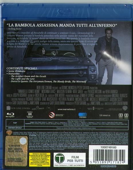 Annabelle 3 (Blu-ray) di Gary Dauberman - Blu-ray - 2