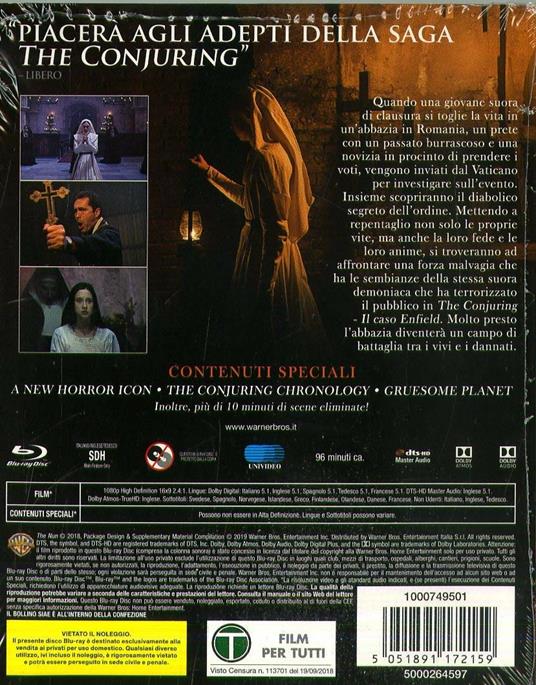 The Nun. La vocazione del male. Horror Maniacs (Blu-ray) di Corin Hardy - Blu-ray - 2