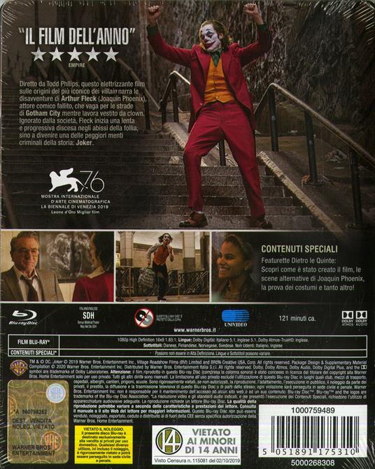 Joker. Con Steelbook (Blu-ray) di Todd Phillips - Blu-ray - 2
