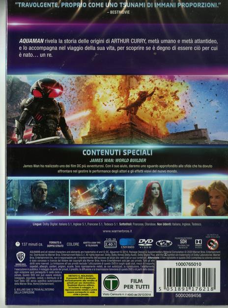 Aquaman. Collezione DC Comics (DVD) di James Wan - DVD - 3