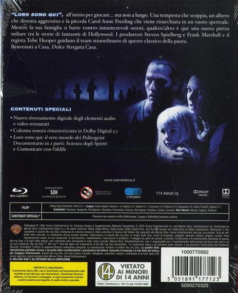Poltergeist. Demoniache presenze. Collezione Horror (Blu-ray) di Tobe Hooper - Blu-ray - 2