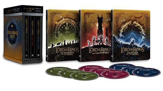Signore degli anelli. La Trilogia. Con Steelbook (9 Blu-ray Ultra HD 4K) -  Blu-ray Ultra HD 4K - Film di Peter Jackson Fantasy e fantascienza