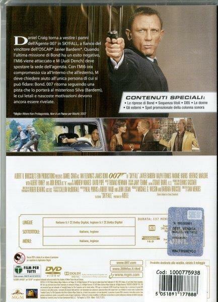 007 Skyfall (DVD) di Sam Mendes - DVD - 2