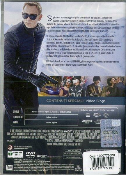007 Spectre (DVD) - DVD - Film di Sam Mendes Giallo | IBS