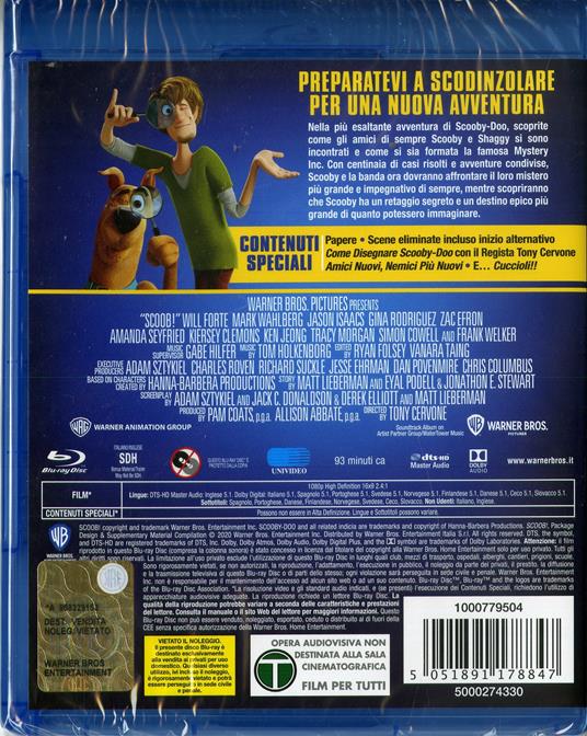 Scooby! Il film (Blu-ray) di Tony Cervone - Blu-ray - 2
