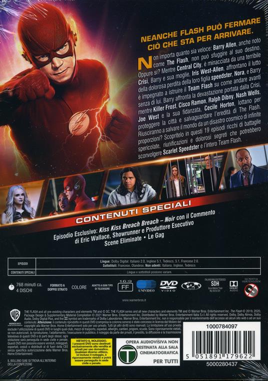 The Flash. Stagione 6. Serie TV ita (4 DVD) di Gregory Smith,Chris Peppe,Sarah Boyd - DVD - 2