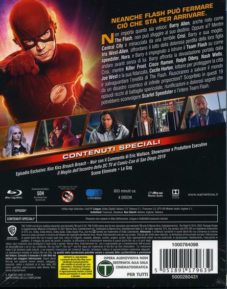 The Flash. Stagione 6. Serie TV ita (4 Blu-ray) di Gregory Smith,Chris Peppe,Sarah Boyd - Blu-ray - 2