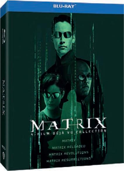 Matrix 4 Film Collection (4 Blu-ray) di Larry Wachowski,Andy Wachowski,Lana Wachowski