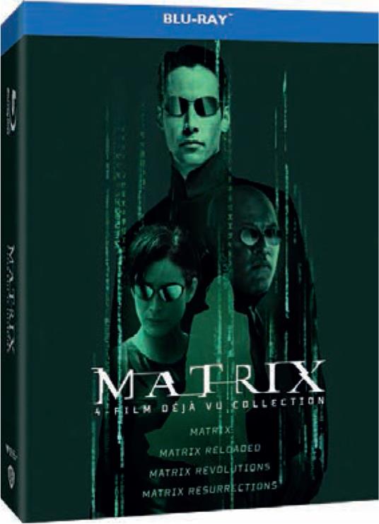 Matrix 4 Film Collection (4 Blu-ray) di Larry Wachowski,Andy Wachowski,Lana Wachowski