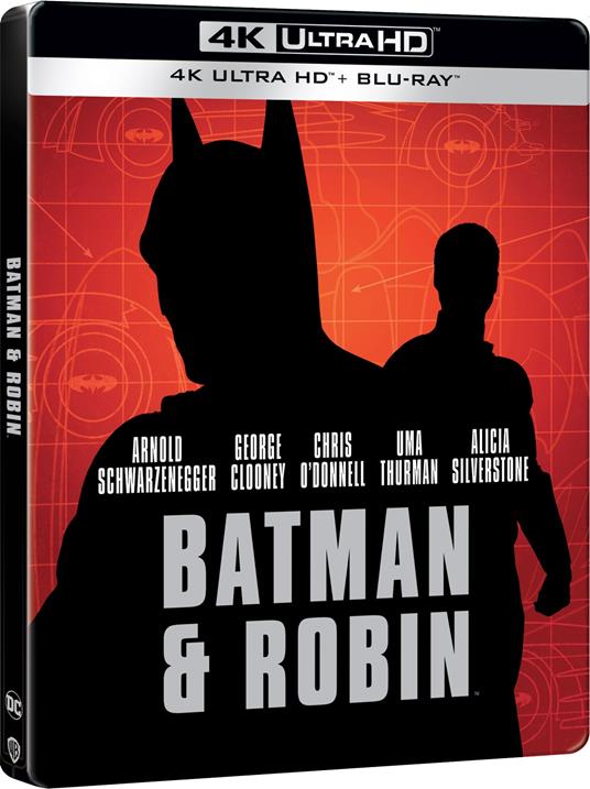 Batman & Robin. Steelbook (Blu-ray + Blu-ray Ultra HD 4K) di Joel Schumacher - Blu-ray + Blu-ray Ultra HD 4K