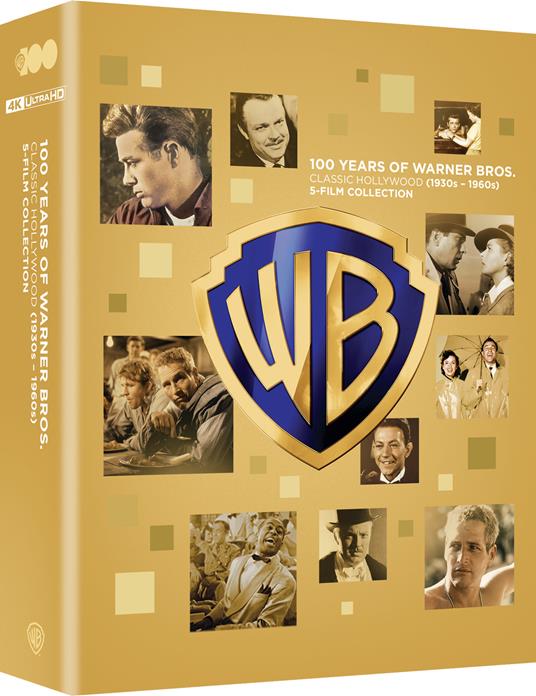 Warner Bros 100 Classic Hollywood Collection (5 Blu-ray + 5 Blu-ray Ultra HD 4K)