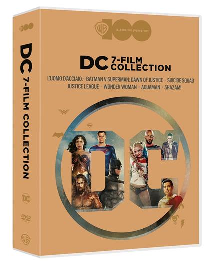 DC Comics - WB 100 - 7 Film Collection (7 DVD) di Zack Snyder,Patty Jenkins,David Ayer,David F. Sandberg,James Wan