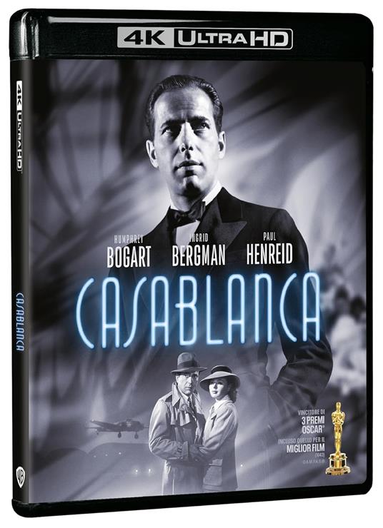 Casablanca (Blu-ray + Blu-ray Ultra HD 4K) di Michael Curtiz - Blu-ray + Blu-ray Ultra HD 4K