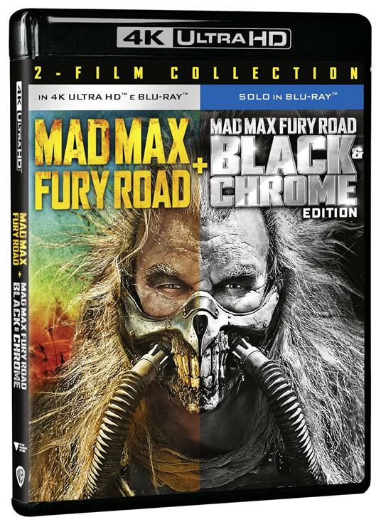 Mad Max 4: Fury Road + Black & Chrome (Blu-ray + Blu-ray Ultra HD 4K) di George Miller - Blu-ray + Blu-ray Ultra HD 4K