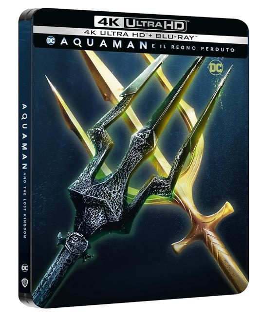 Aquaman e il regno perduto. Steelbook 3 (Blu-ray + Blu-ray Ultra HD 4K) di James Wan - Blu-ray + Blu-ray Ultra HD 4K