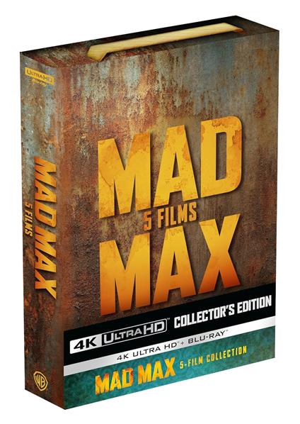 Mad Max. 5 Film Tank Collection (2 Blu-ray + 6 Blu-ray Ultra HD 4K) di George Miller