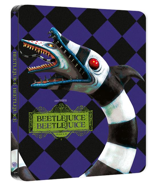 Beetlejuice Beetlejuice Steelbook 1 (Blu-ray + Blu-ray Ultra HD 4K) di Tim Burton - Blu-ray + Blu-ray Ultra HD 4K - 3
