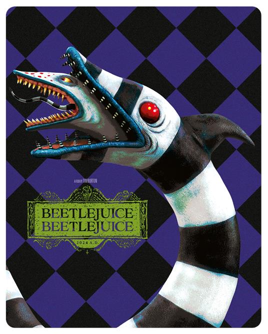 Beetlejuice Beetlejuice Steelbook 1 (Blu-ray + Blu-ray Ultra HD 4K) di Tim Burton - Blu-ray + Blu-ray Ultra HD 4K - 4