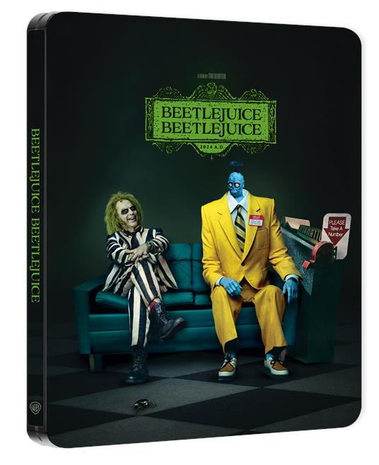 Beetlejuice Beetlejuice Steelbook 2 (Blu-ray + Blu-ray Ultra HD 4K) di Tim Burton - Blu-ray + Blu-ray Ultra HD 4K - 3