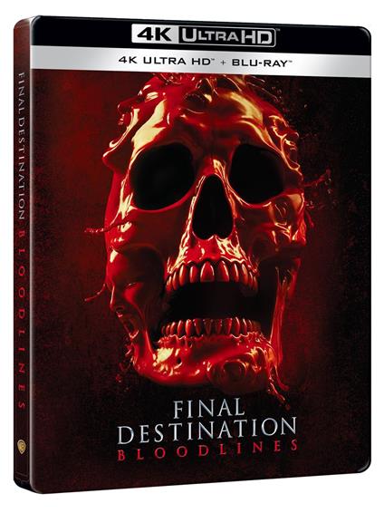 Final Destination Bloodlines. Steelbook 3 Alt Skull (Blu-ray + Blu-ray Ultra HD 4K) di Zach Lipovsky,Adam Stein - Blu-ray + Blu-ray Ultra HD 4K