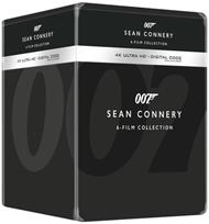 007 James Bond Sean Connery Library Case Collection 6  Film (6 Blu-ray + 6 Blu-ray Ultra HD 4K)
