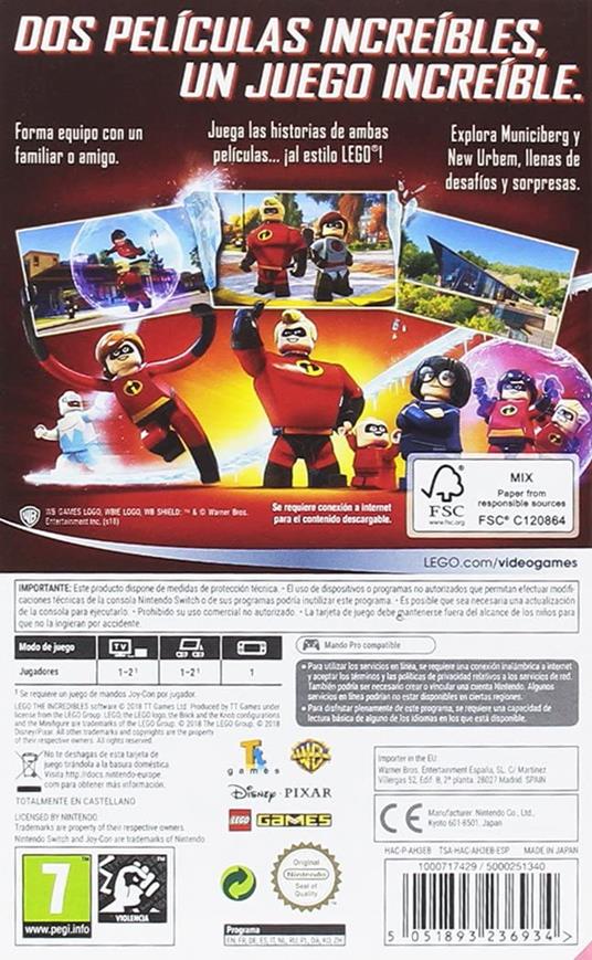 Warner Bros. Games LEGO Disney / Pixar : Les Indestructibles Nintendo Switch - 2
