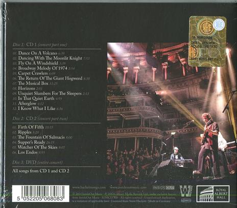 Genesis Revisited. Live at the Royal Albert Hall - CD Audio + DVD di Steve Hackett - 2