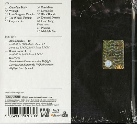 Wolflight (Special Edition) - CD Audio + Blu-ray di Steve Hackett - 2