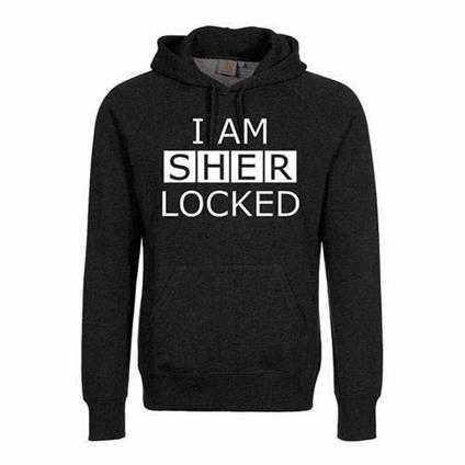 Felpa Con Cappuccio Unisex Tg. XL. Sherlock: I Am Sherlocked