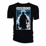 T-Shirt Donna Tg. L. Sherlock: Silhouette City