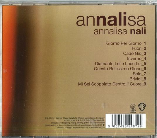 Nali - CD Audio di Annalisa - 2