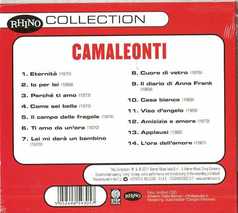 Collection - CD Audio di Camaleonti - 2