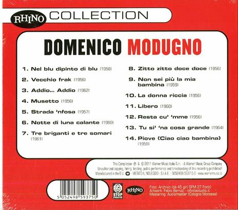 Collection - CD Audio di Domenico Modugno - 2