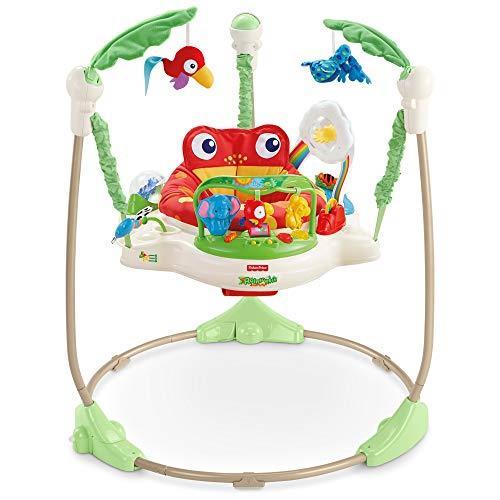 Fisher-Price Amici della Foresta Jumperoo - Centro Attività Saltella e Gioca con Musica e Luci, Per Neonati fino a 12 kg