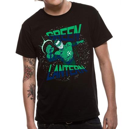 T-Shirt Unisex Green Lantern. Comic Pose. Taglia S