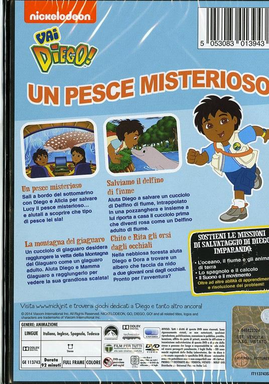 Vai Diego! Un pesce misterioso di Katie McWane,Allan Jacobsen - DVD - 2